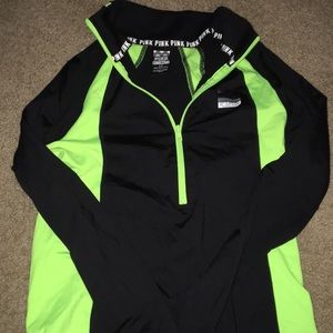 Pink Victoria secret quarter zip